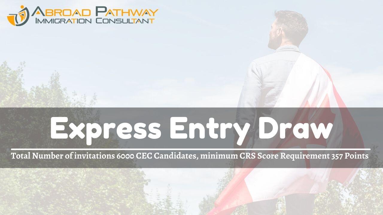 Canada Express Entry Draw invites 6000 CEC Candidates
