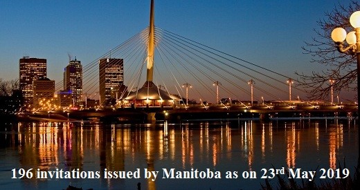196 invitations issued by Manitoba as on 23rd May 2019