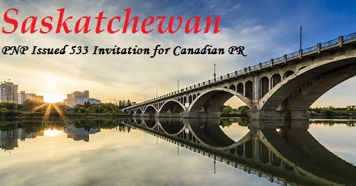 533 Immigration candidates invited by Saskatchewan for Canada PR Visa