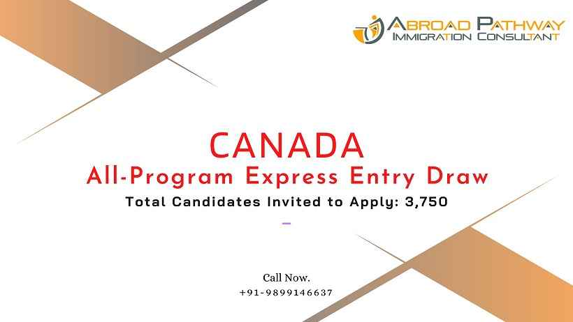 Canada issued 3,750 invitations New Express Entry Draw