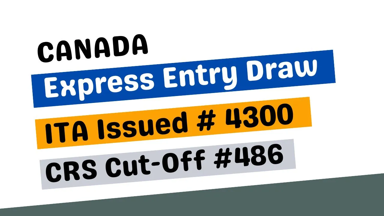 latest Canada Express entry Draw #251- Issued Invitations 4300