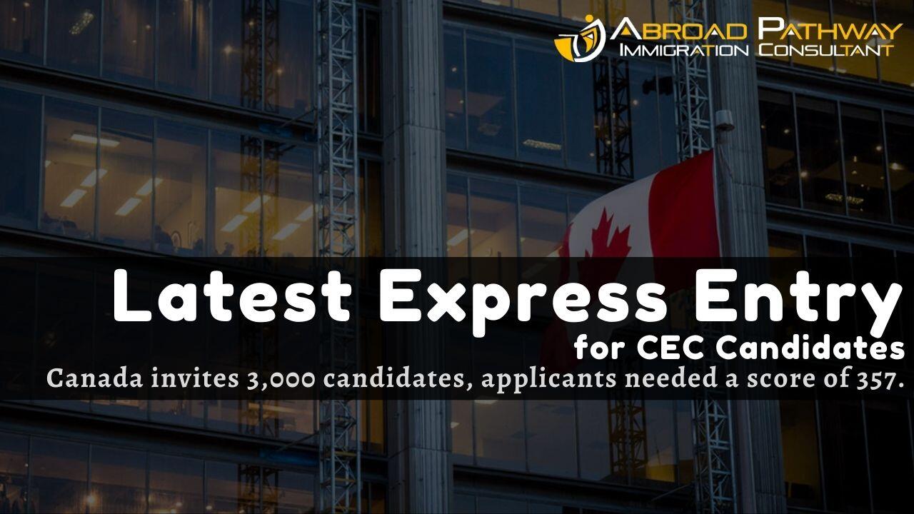 Canada invites 3,000 CEC candidates Express Entry draw