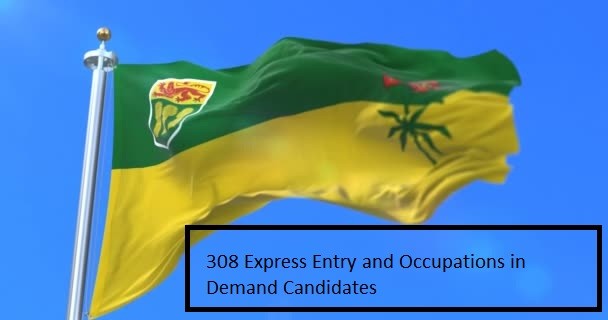 308 Express Entry and Occupations in Demand Candidates invited by Saskatchewan in the years first released draw