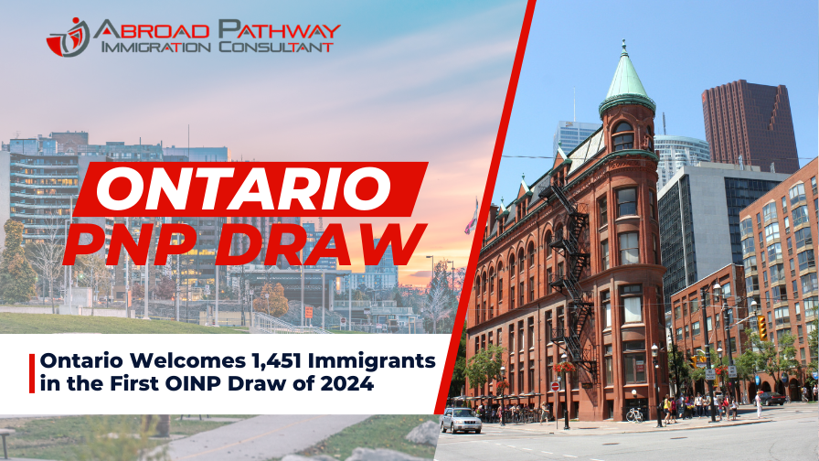 Ontario Welcomes 1,451 Immigrants in the First OINP Draw of 2024